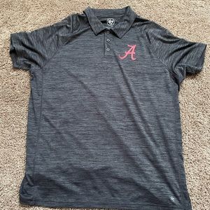 Grey dry-fit Alabama polo